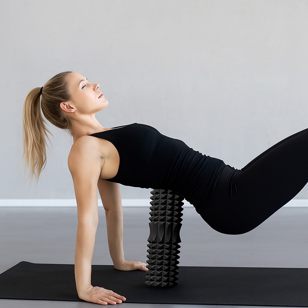 Yoga Fitness Roller - EVA Foam Fitness Back Roll Trigger