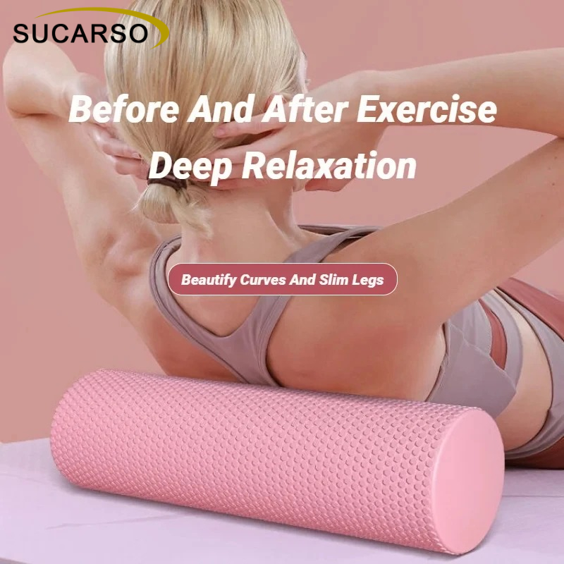 Yoga Fitness Roller - 30x10cm EVA Textured Foam Roller Muscle