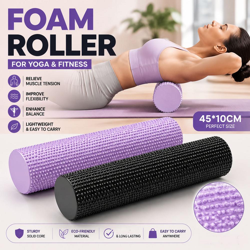 Yoga Fitness Roller - Fitness Massage Foam Roller Camouflage Solid