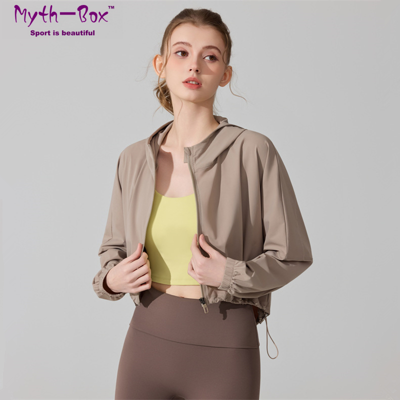 Yoga Fitness Hoodie - Women Running Jackets Anti-UV Sun-Protective Sports