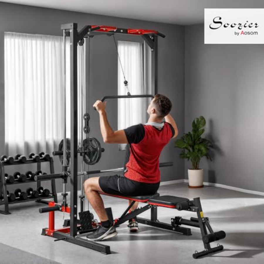 Power Cage Smith Machine Multi - Lat Pulldown Bar ulasan dan harga