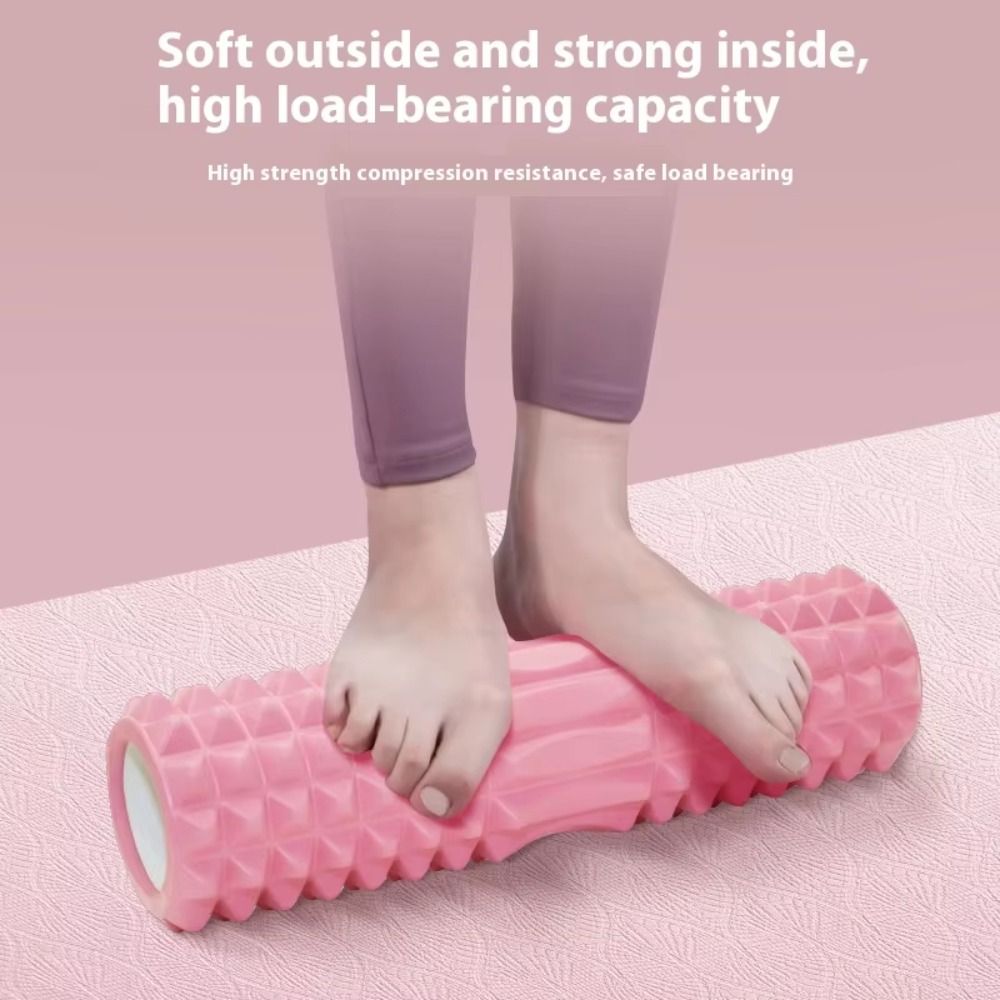EVA Foam Fitness Back Roll Tri - Yoga Fitness Roller ulasan dan harga