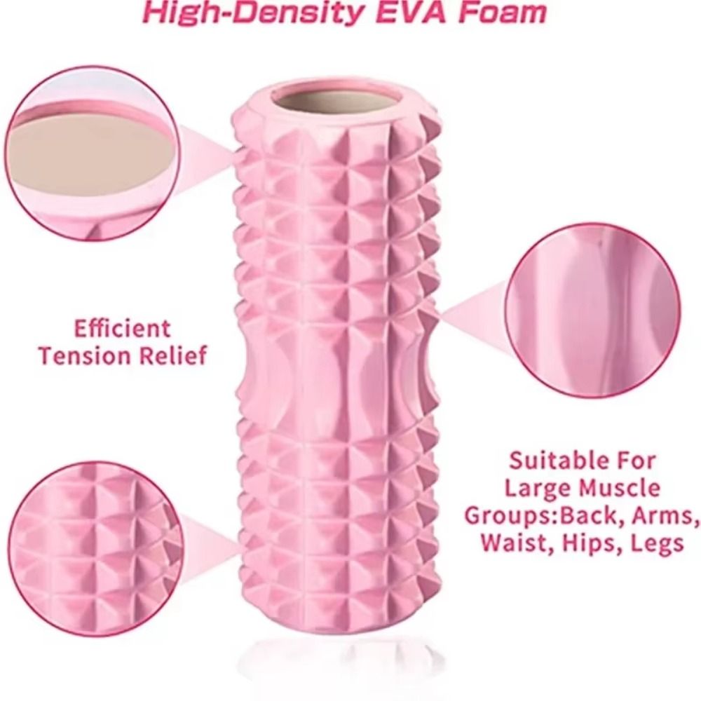 EVA Foam Fitness Back Roll Tri - Yoga Fitness Roller ulasan dan harga