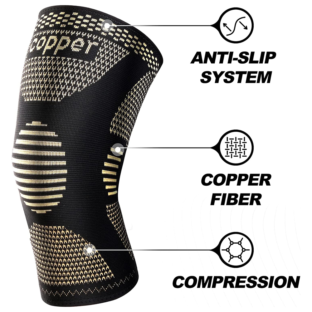 2Pcs Copper Knee Brace for Art - Knee Sleeve Compression ulasan dan harga