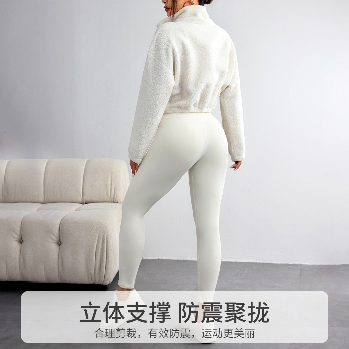 New Autumn and Winter Solid Co - Yoga Fitness Hoodie ulasan dan harga