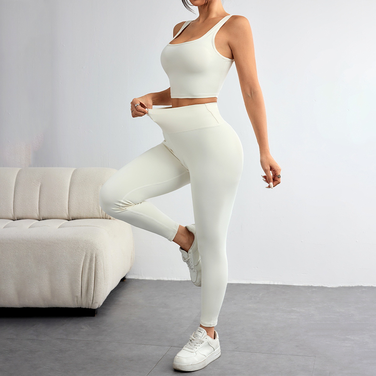New Autumn and Winter Solid Co - Yoga Fitness Hoodie ulasan dan harga