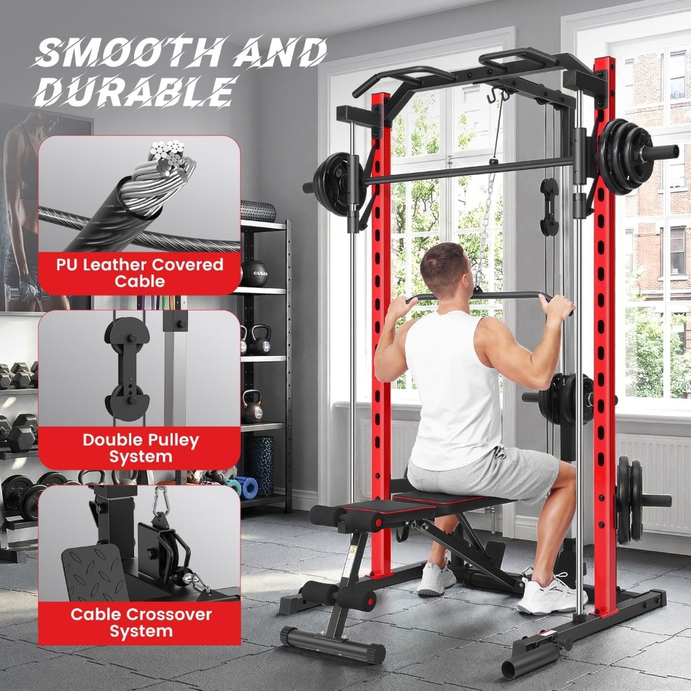All-in-One Smith Machine Power - Lat Pulldown Bar ulasan dan harga