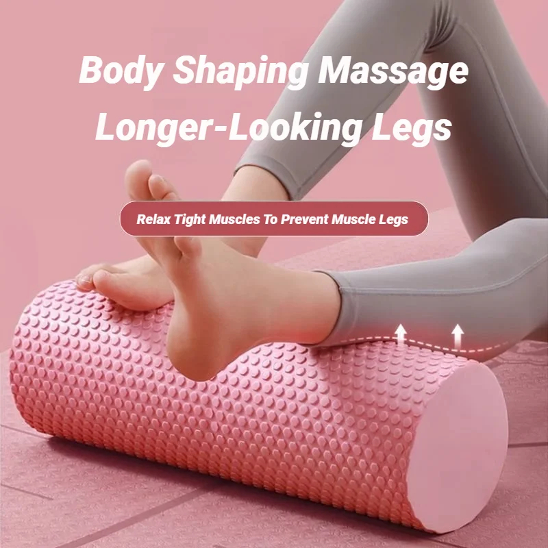 30x10cm EVA Textured Foam Roll - Yoga Fitness Roller ulasan dan harga