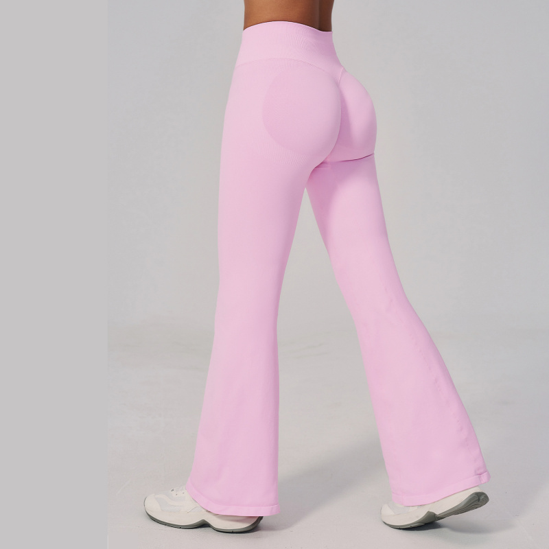 Yoga Pants High Waist Wide Leg - Yoga Fitness Leggings ulasan dan harga
