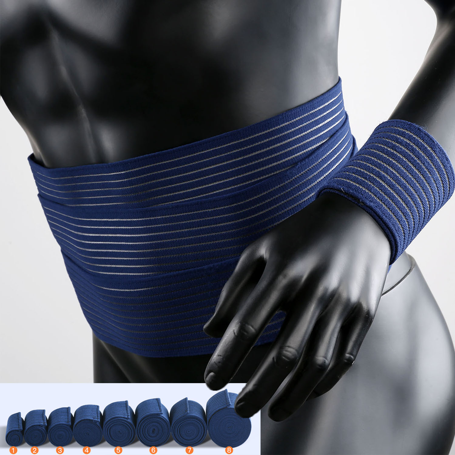 1 PC Tape Compression Bandage  - Knee Sleeve Compression ulasan dan harga