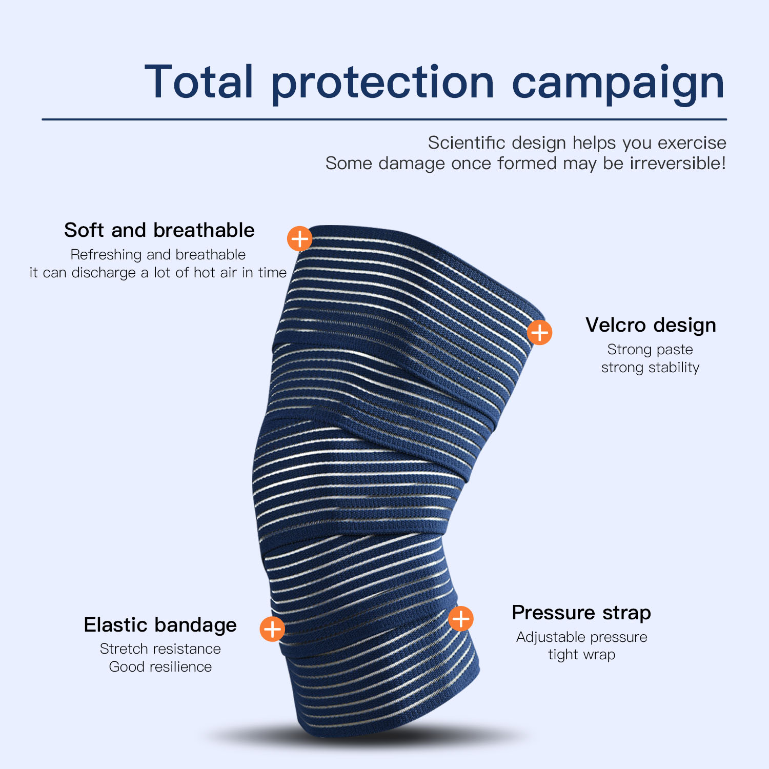 1 PC Tape Compression Bandage  - Knee Sleeve Compression ulasan dan harga