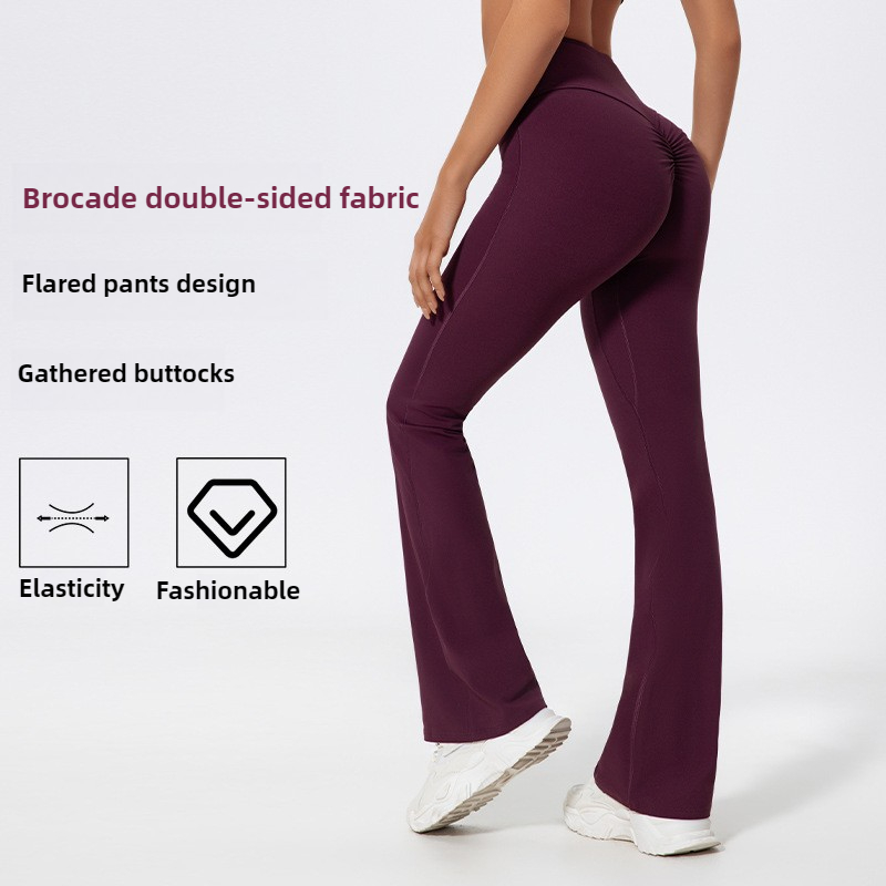 LezyanXR Wide Leg Tight Nude H - Yoga Fitness Pants ulasan dan harga