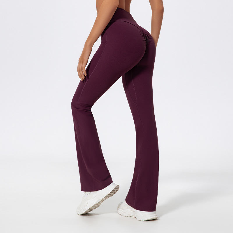LezyanXR Wide Leg Tight Nude H - Yoga Fitness Pants ulasan dan harga
