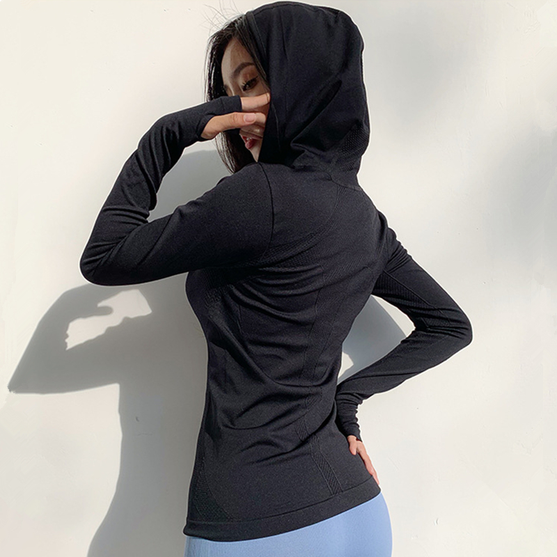 Women Sport Jackets Zipper Yog - Yoga Fitness Hoodie ulasan dan harga