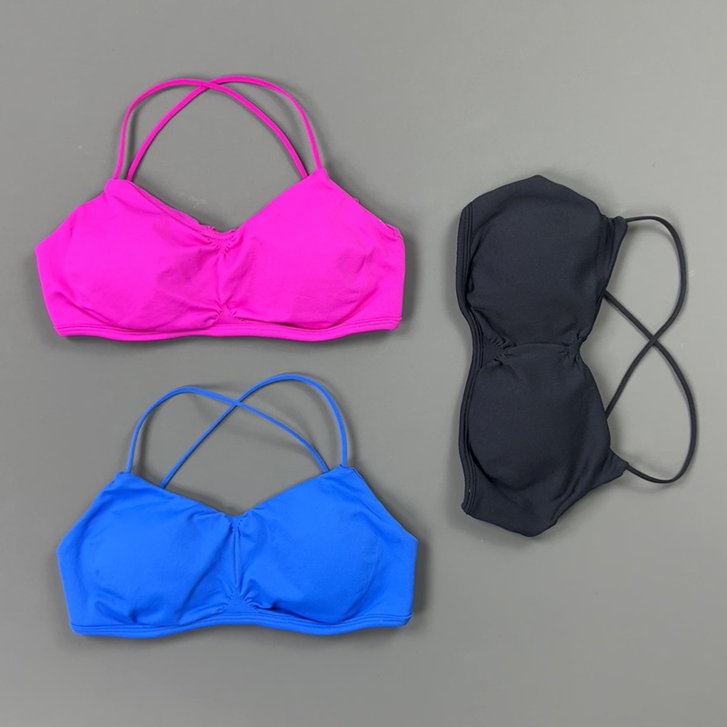 HISTELLO Front Ruched Cross Ba - Yoga Fitness Tapis ulasan dan harga