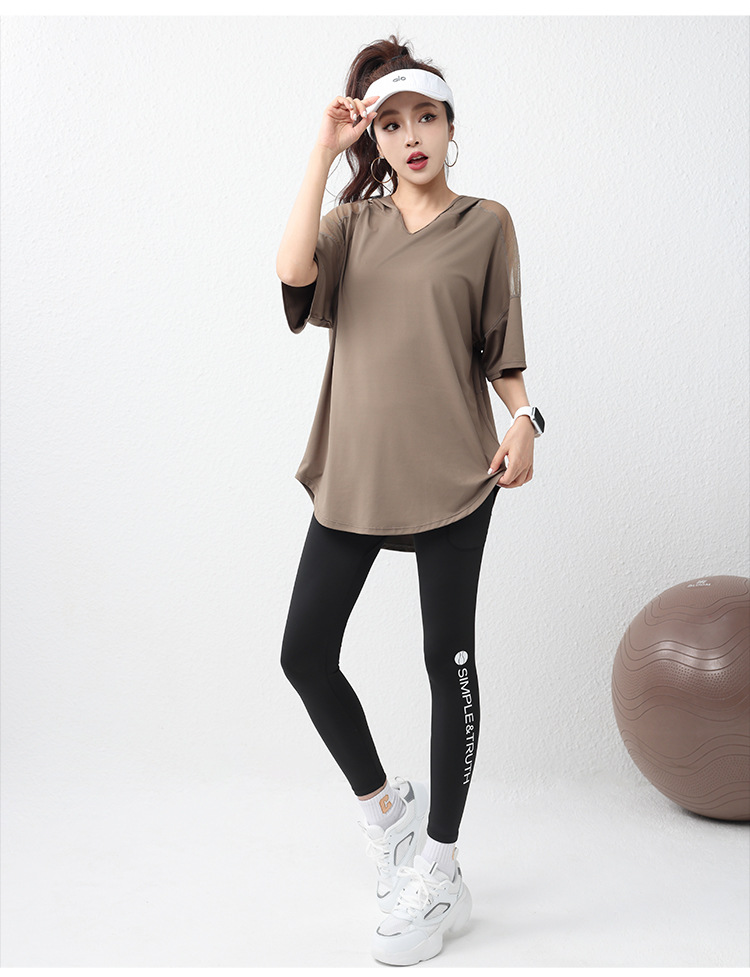 Woman Yoga Short Sleeve Hoodie - Yoga Fitness Hoodie ulasan dan harga