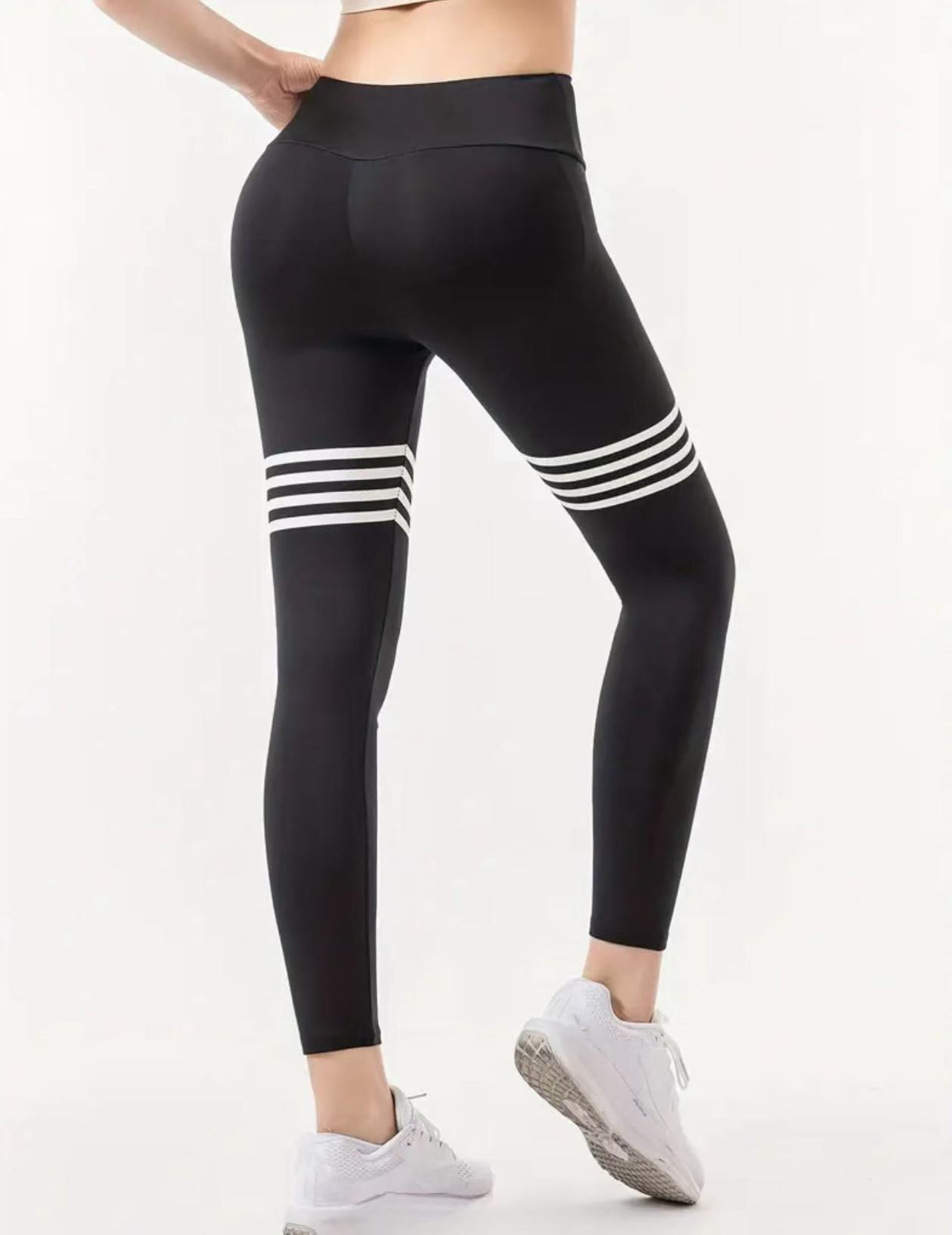 Letter Pattern High-Waisted Yo - Yoga Fitness Leggings ulasan dan harga