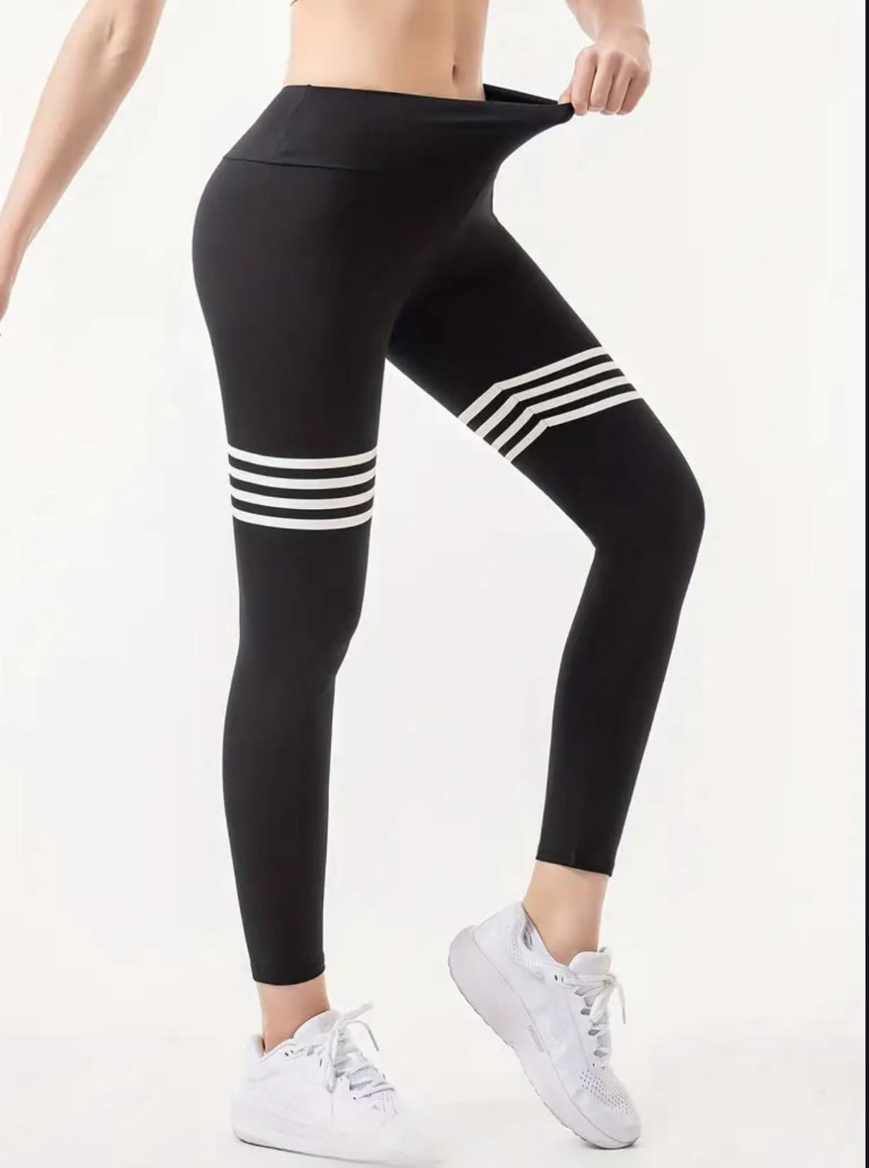 Letter Pattern High-Waisted Yo - Yoga Fitness Leggings ulasan dan harga