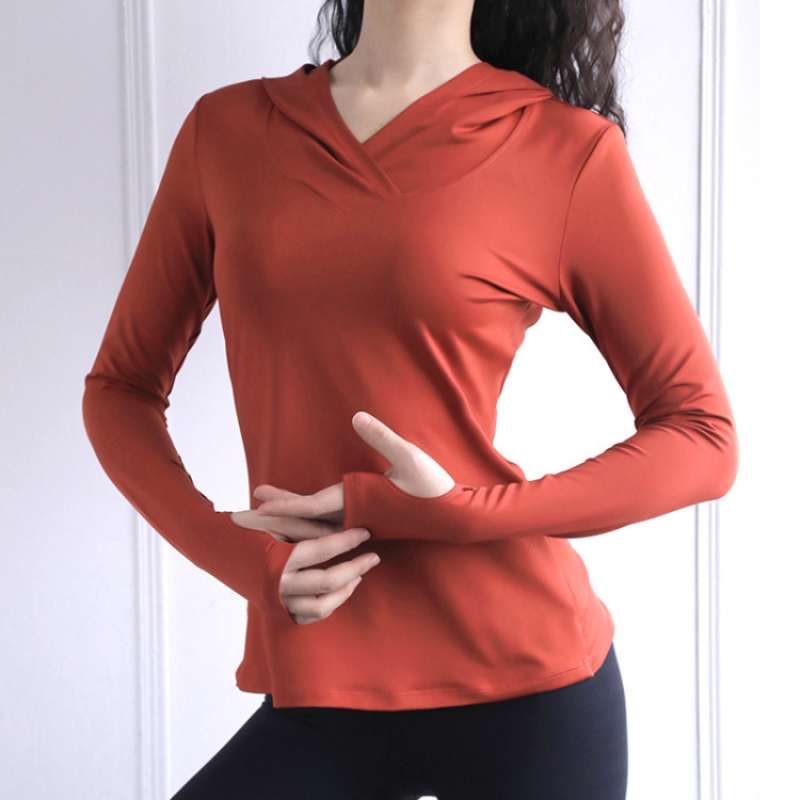 Women's Back Fork Mesh Breatha - Yoga Fitness Hoodie ulasan dan harga