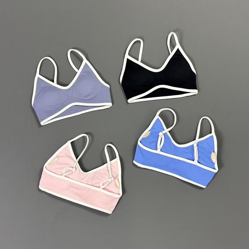 Women Contrastline Yoga Bra V  - Yoga Fitness Tapis ulasan dan harga