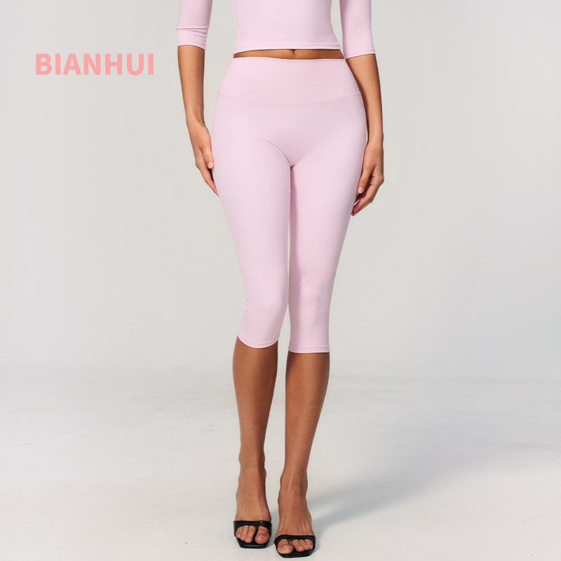 Brushed Yoga Mid Length Pants  - Yoga Fitness Leggings ulasan dan harga