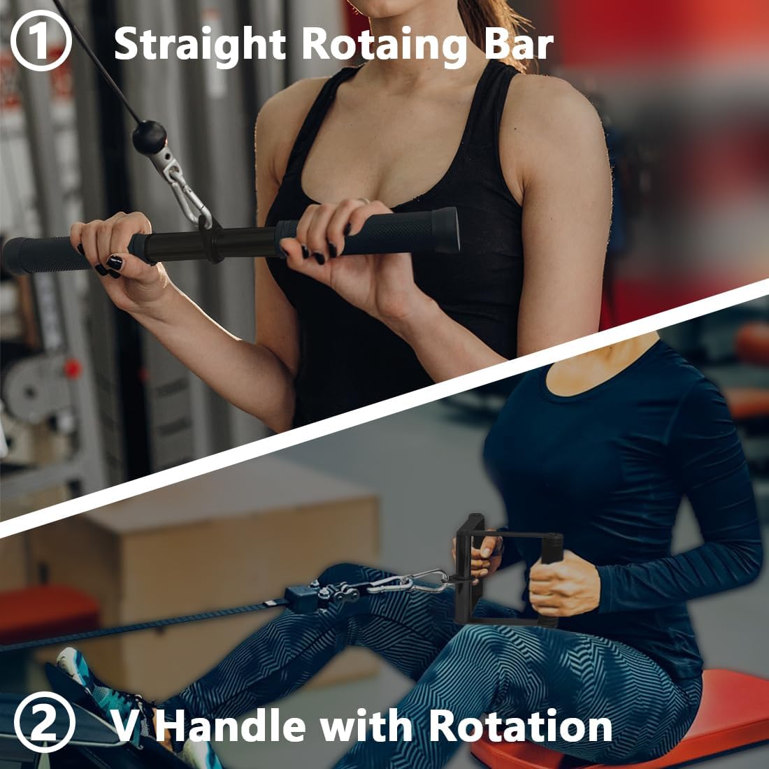 Home Gym Cable Attachments Set - Lat Pulldown Bar ulasan dan harga