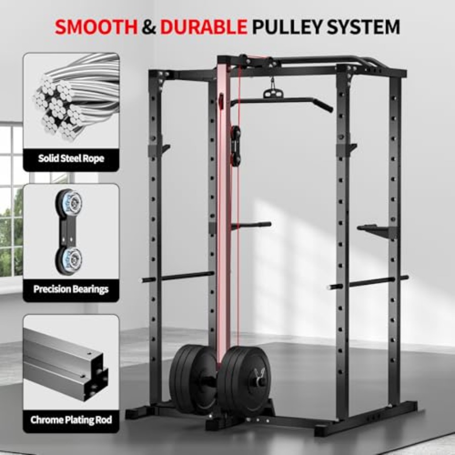 Home gym power rack with LAT p - Lat Pulldown Bar ulasan dan harga