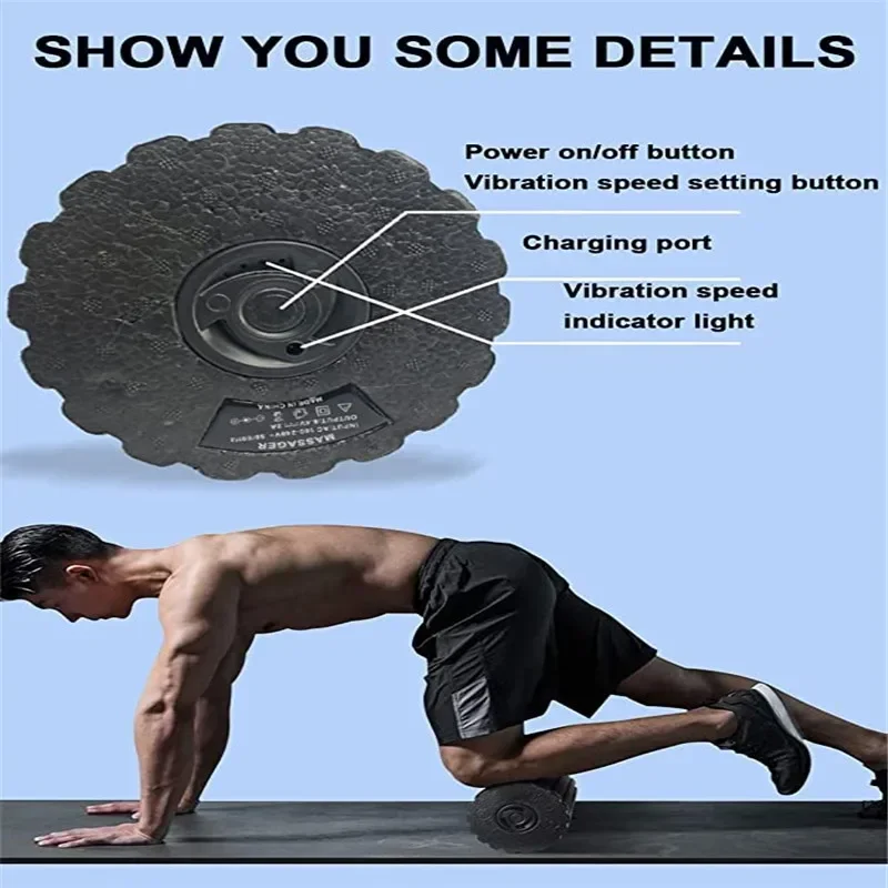 4-Speed Vibrating Electric Yog - Yoga Fitness Roller ulasan dan harga