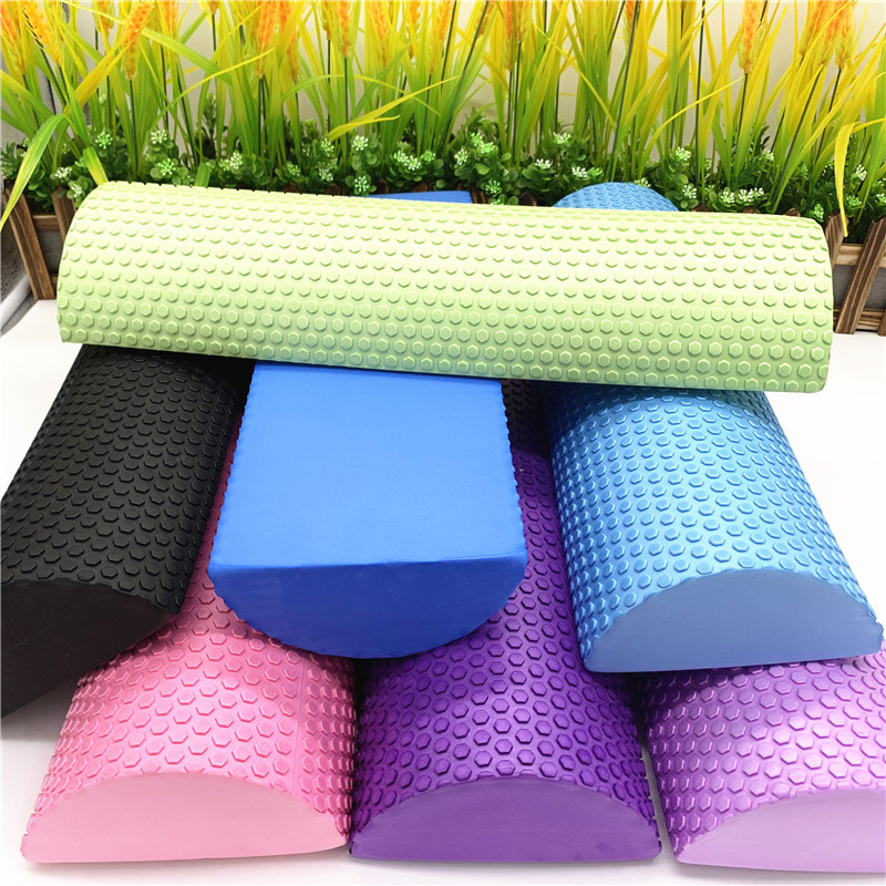 30/45cm Half Round EVA Massage - Yoga Fitness Roller ulasan dan harga