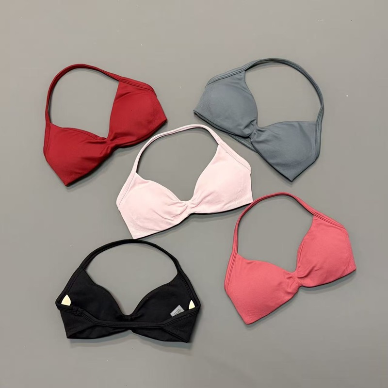 Women Halter Sports Bra V-Neck - Yoga Fitness Tapis ulasan dan harga