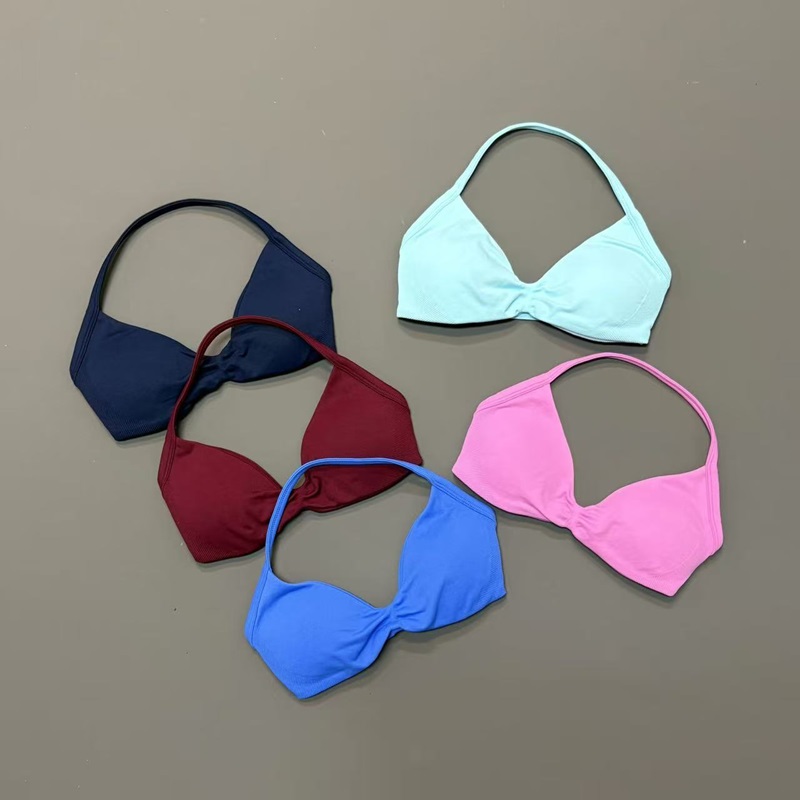 Women Halter Sports Bra V-Neck - Yoga Fitness Tapis ulasan dan harga