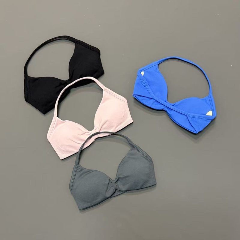 Women Halter Sports Bra V-Neck - Yoga Fitness Tapis ulasan dan harga
