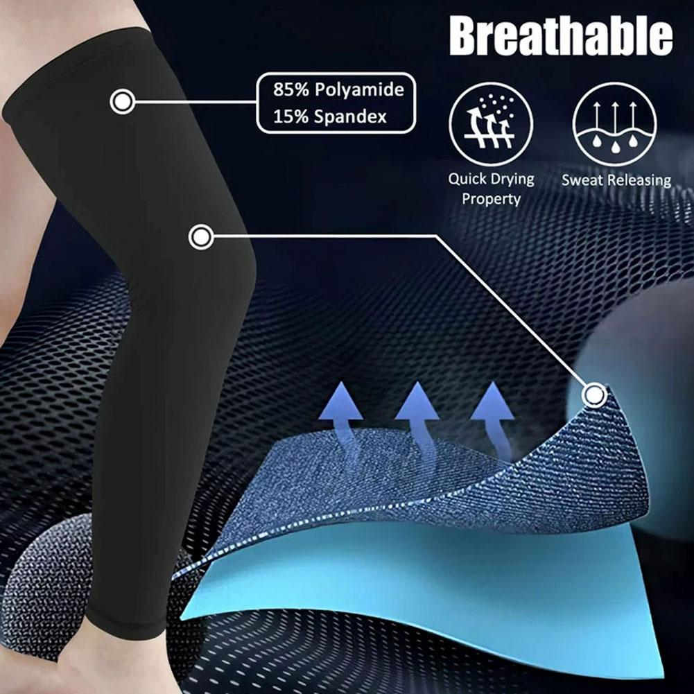 Sun Protection Leg Covers Leg  - Knee Sleeve Compression ulasan dan harga