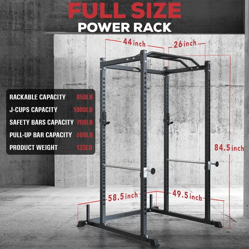 Multi-Function Squat Rack with - Lat Pulldown Bar ulasan dan harga